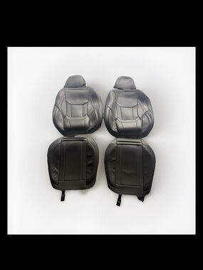 Coverland Custom-Fit Leatherette Seat Covers GREY